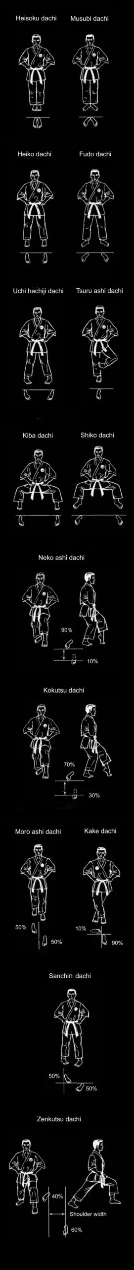 Kyokushin stances
